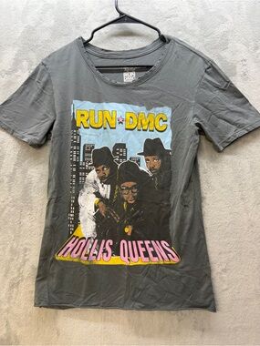 Recycled Karma Run DMC Graphic Tee - Size XS Gray